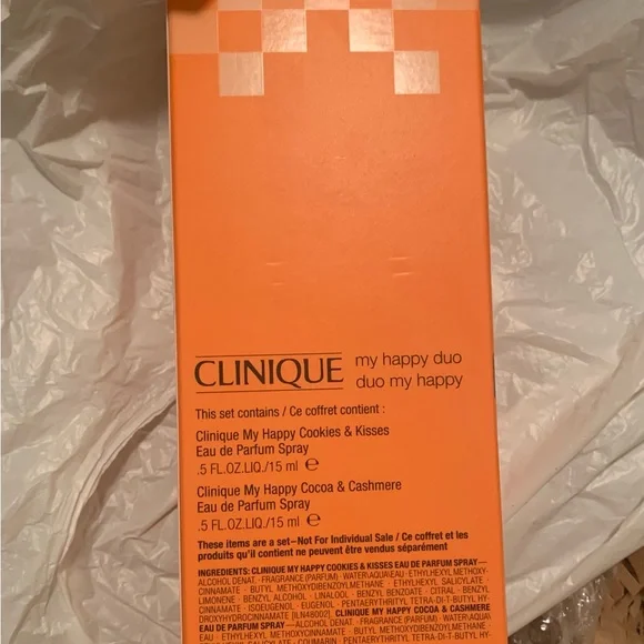 New Clinique My Happy Duo in Vibrant Orange Packaging perfume - Picture 2 of 3